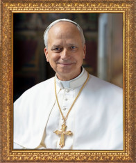 Pope Leo XIV Formal Portrait Framed Art
